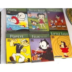 Vtg Golden Movie Classics Cartoon DVD Lot Popeye Felix Tom Jerry Some Sealed